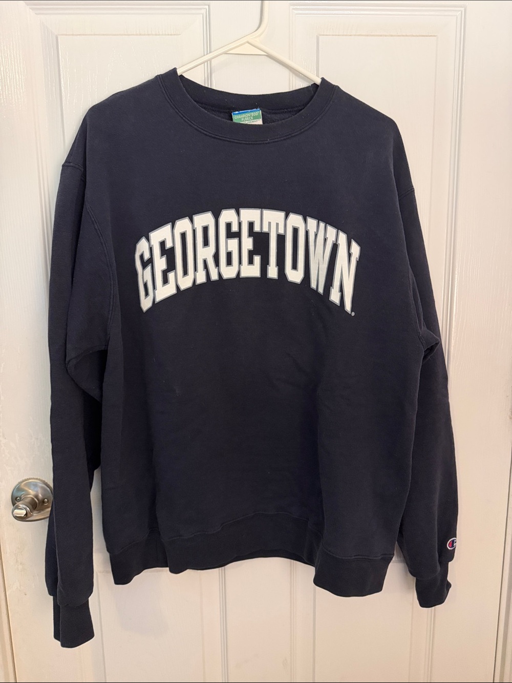 Georgetown Hoyas Sweatshirt Adult Large Navy Blue Men